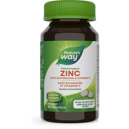 Nature's Way Zinc with Echinacea & Vitamin C 60 Lozenges