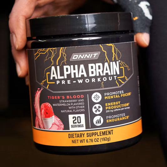 ONNIT Alpha BRAIN Pre-Workout Tiger's Blood 20 Servings