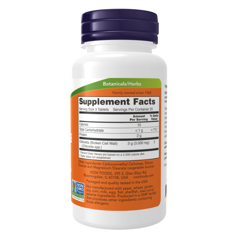 NOW Chlorella 1000 mg 60 Tablets