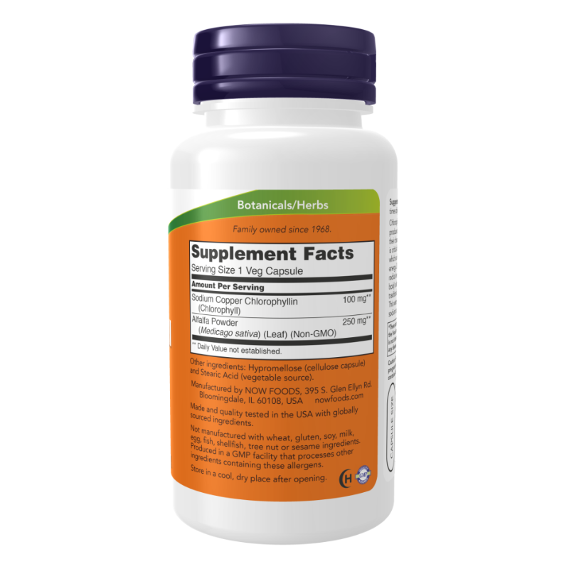 NOW Chlorophyll 100 mg 90 Capsules