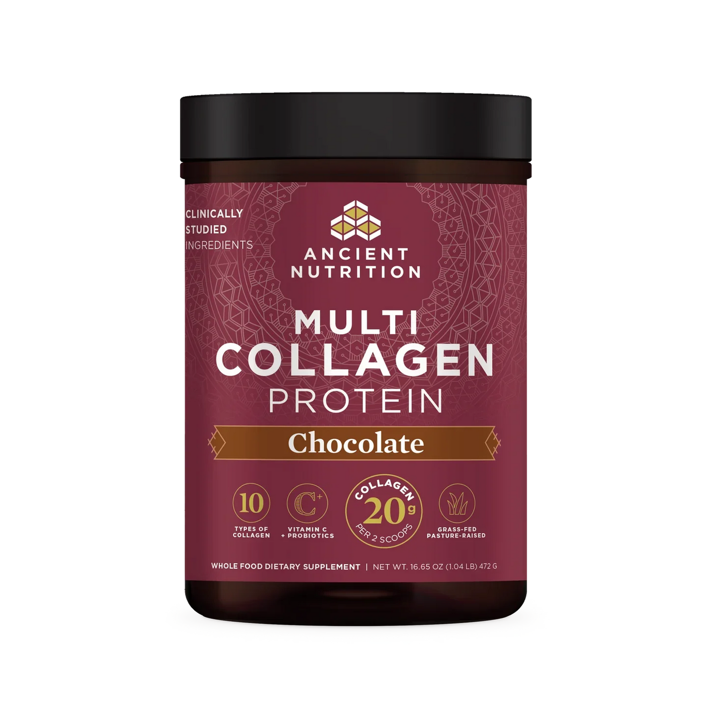 Ancient Nutrition Multi Collagen Protein Chocolate 45 Servings