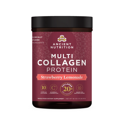 Ancient Nutrition Multi Collagen Protein Strawberry Lemonade 45 Servings