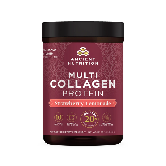 Ancient Nutrition Multi Collagen Protein Strawberry Lemonade 45 Servings