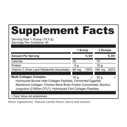 Ancient Nutrition Multi Collagen Protein Vanilla 45 Servings