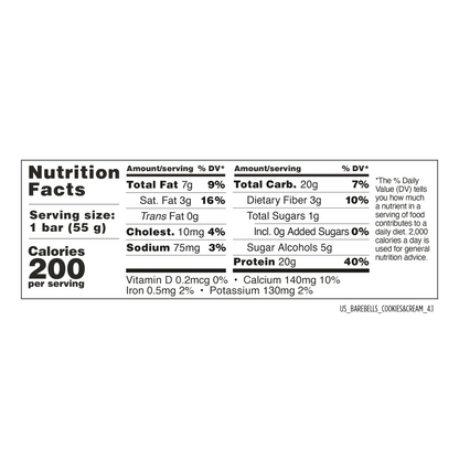 Barebells Protein Bar Cookies & Cream 12-Pack