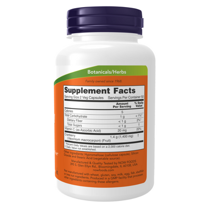 NOW Cranberry Caps 100 Capsules