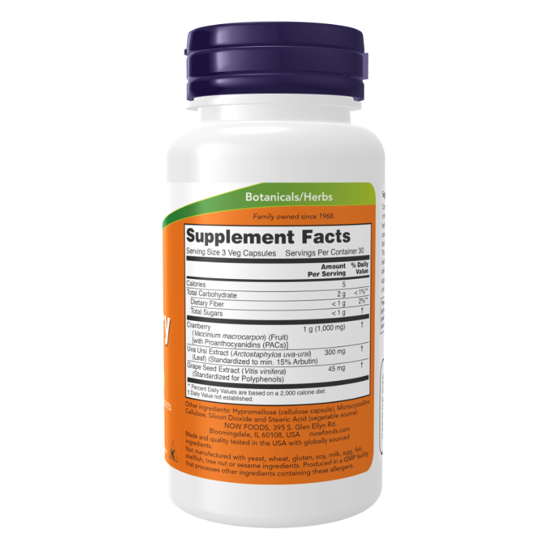 NOW Cranberry with PACs 90 Capsules