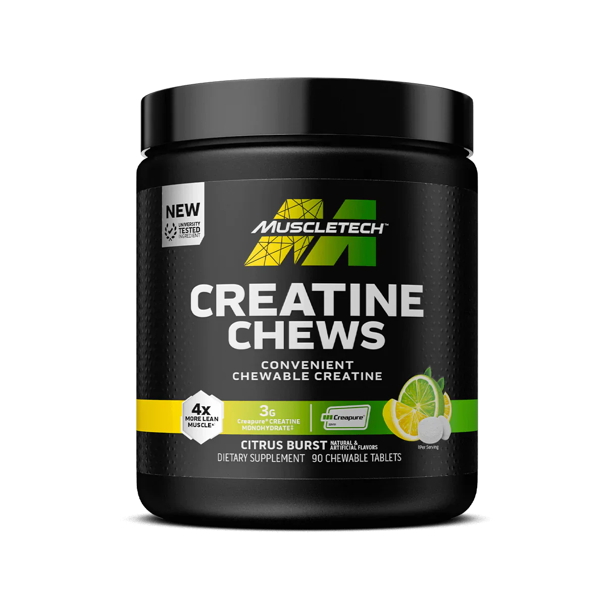 MuscleTech Creatine Chews Citrus Burst 30 Servings 2lbs