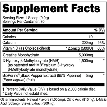 Transparent Labs Creatine HMB Blue Raspberry 30 Servings