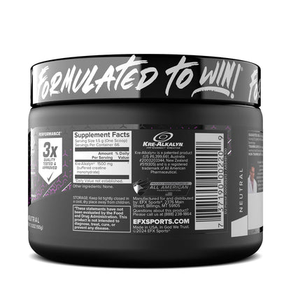 EFX Sports Kre-Alkalyn EFX Creatine Powder Neutral 100g
