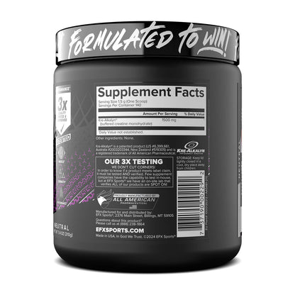 EFX Sports Kre-Alkalyn EFX Creatine Powder Neutral 210g