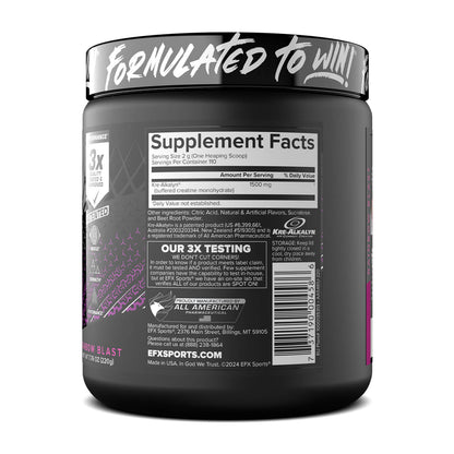 EFX Sports Kre-Alkalyn EFX Creatine Powder Rainbow Blast 220g
