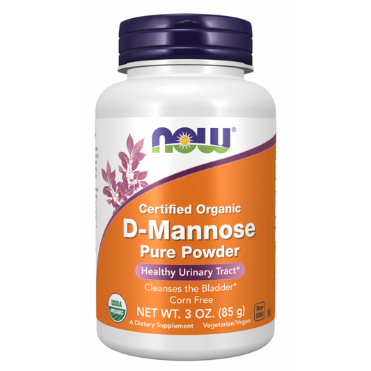 NOW D-Mannose Organic Pure Powder 3 oz