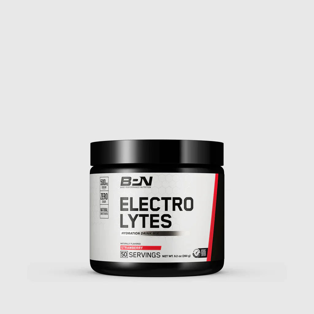 Bare Performance Nutrition Electrolytes/Hydration Drink Mix Strawberry 50 Servings