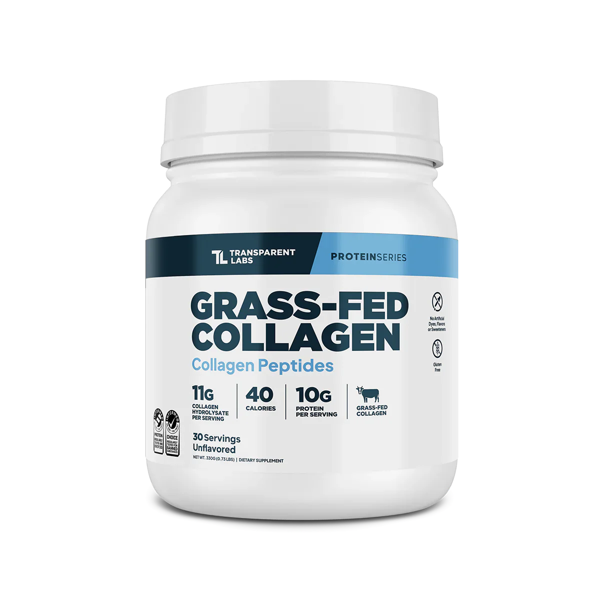 Transparent Labs Grass-Fed Collagen Unflavoured 30 Servings