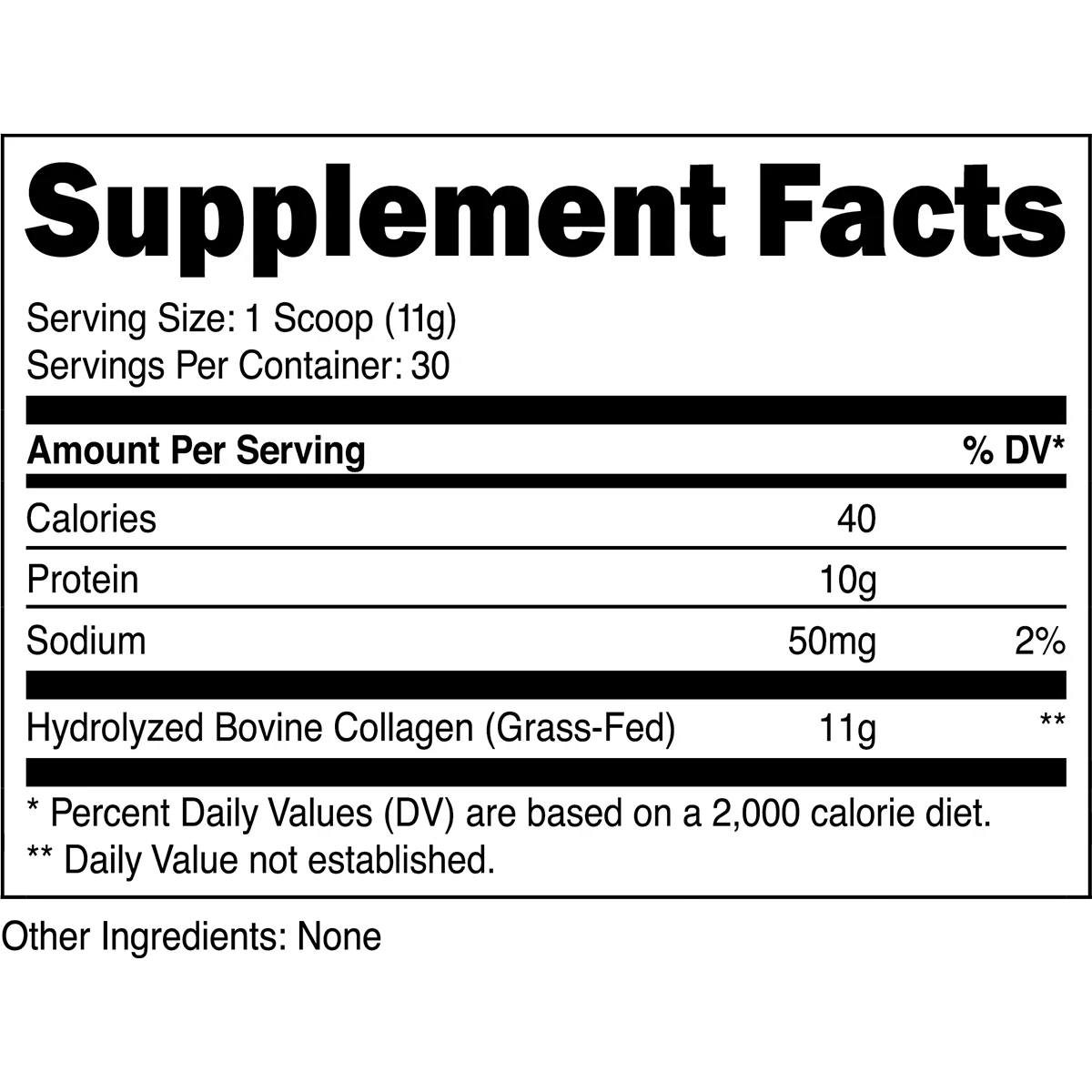 Transparent Labs Grass-Fed Collagen Unflavoured 30 Servings