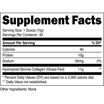 Transparent Labs Grass-Fed Collagen Unflavoured 30 Servings