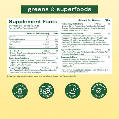 Bloom Greens & Superfoods Citrus 30 Servings