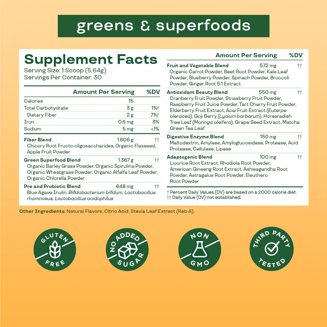 Bloom Greens & Superfoods Mango 30 Servings