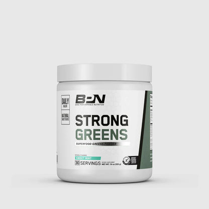 Bare Performance Nutrition Strong Greens/Superfood Greens Powder Sweet Mint 30 Servings