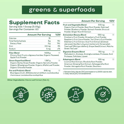 Bloom Greens & Superfoods Original 60 Servings