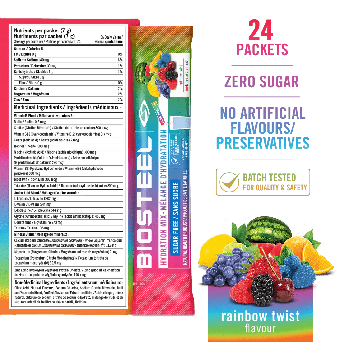Biosteel Hydration Mix Rainbow Twist 7 Pack