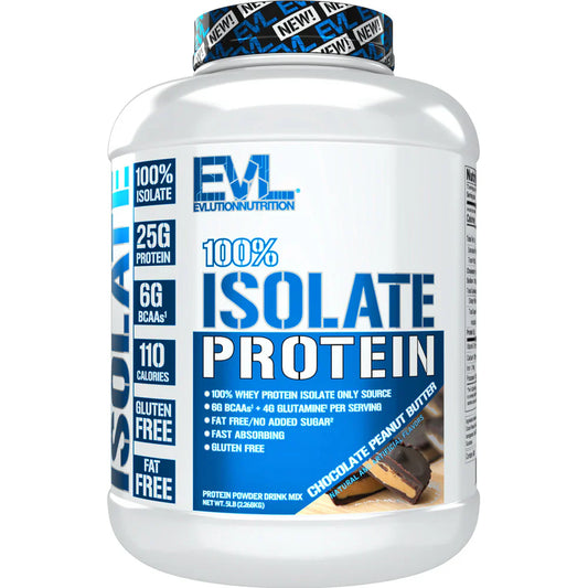 EVLution Nutrition 100% Isolate Protein Chocolate Peanut Butter 5lb