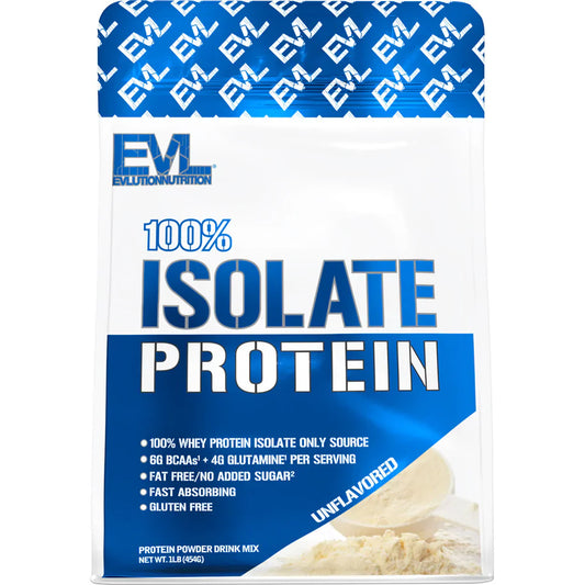 EVLution Nutrition 100% Isolate Protein Unflavoured 1lb