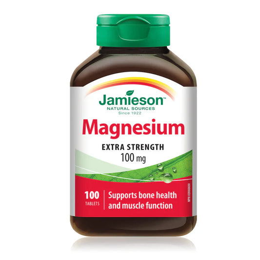 Jamieson Magnesium 100 mg 100 Tablets