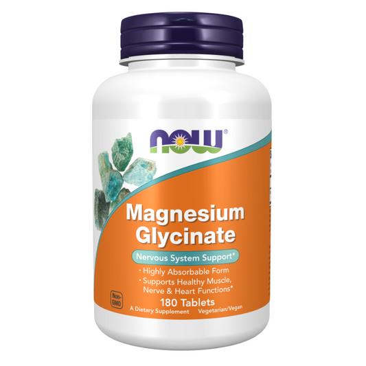 NOW Magnesium Glycinate 180 Tablets