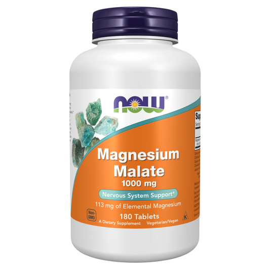 NOW Magnesium Malate 1000 mg 180 Tablets