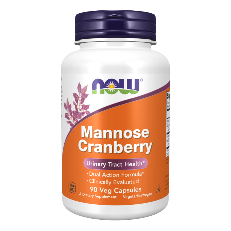 NOW Mannose Cranberry 90 Capsules