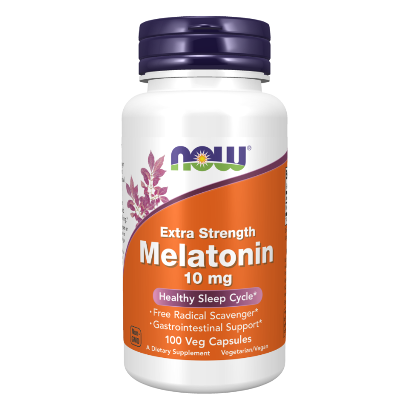NOW Melatonin Extra Strength 10 mg 100 Capsules