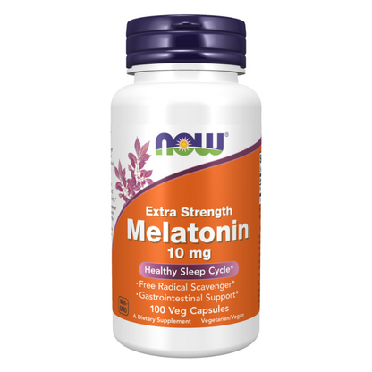NOW Melatonin Extra Strength 10 mg 100 Capsules