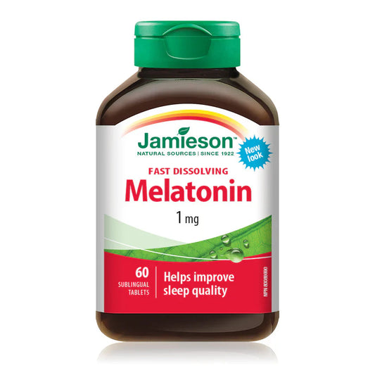 Jamieson Melatonin 1 mg Fast Dissolving 60 Sublingual Tablets