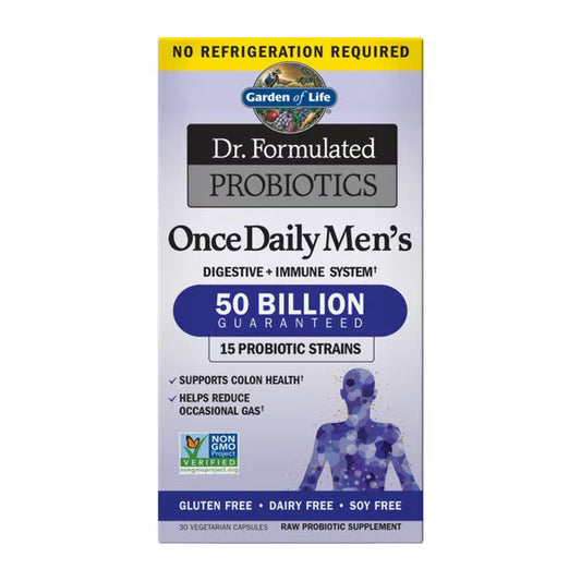 Garden of Life Dr. Formulated Probiotics Once Daily Men's 50 Billion Shelf-Stable 30 Capsules