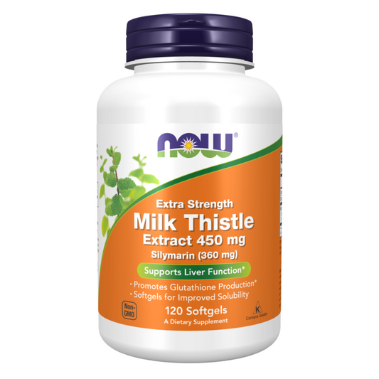 NOW Milk Thistle Extract Extra Strength 450 mg 120 Softgels
