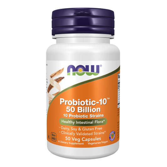 NOW Probiotic-10™ 50 Billion 50 Capsules