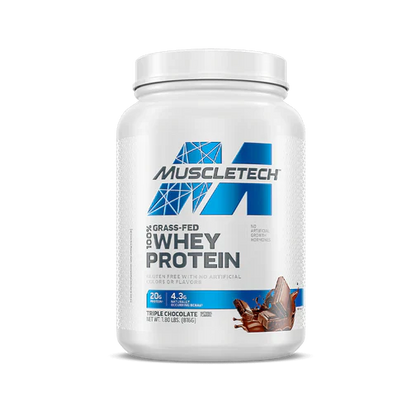 MuscleTech Grass-Fed 100% Whey Protein Triple Chocolate 2lb