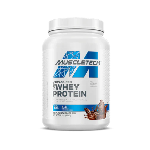 MuscleTech Grass-Fed 100% Whey Protein Triple Chocolate 2lb