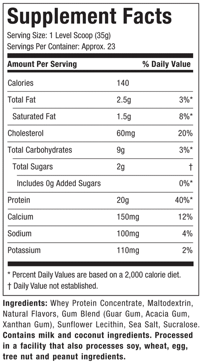 MuscleTech Grass-Fed 100% Whey Protein Deluxe Vanilla 2lb