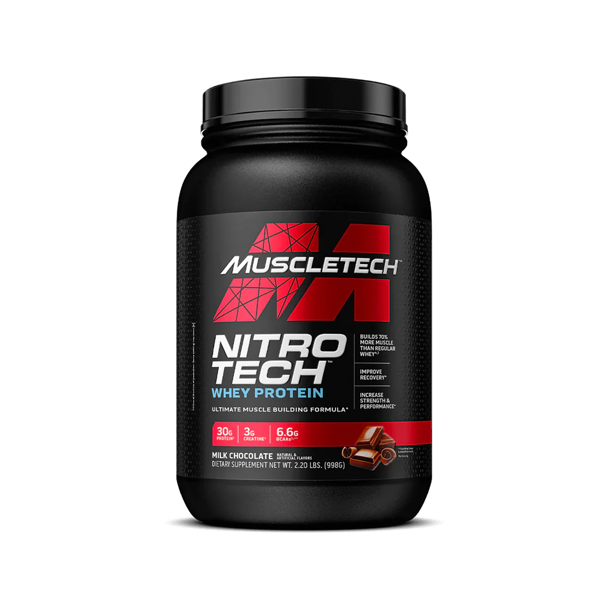 MuscleTech Nitro Tech Whey Protein Milk Chocolate 2lbs