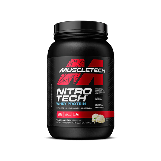 MuscleTech Nitro Tech Whey Protein Vanilla Cream 2lbs