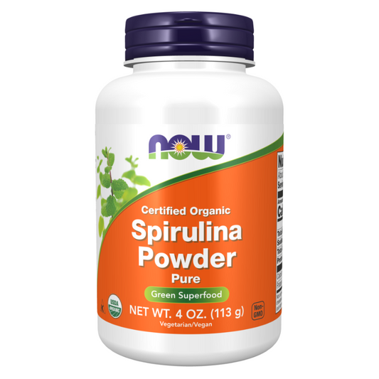 NOW Spirulina Organic Powder 4 oz