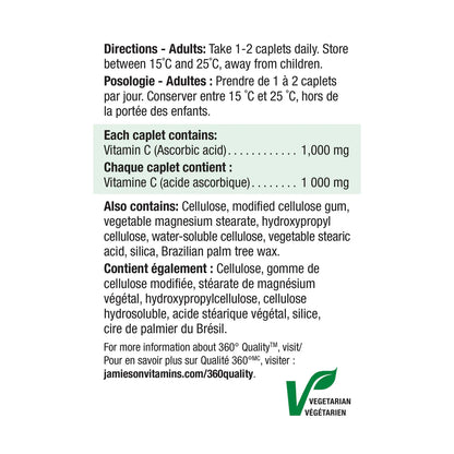 Jamieson Vitamin C 1000 mg 100 Capsules