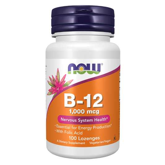 NOW Vitamin B-12 1000 mcg 100 Lozenges