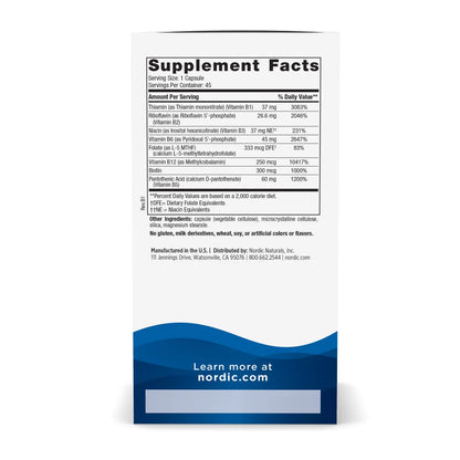 Nordic Naturals Vitamin B Complex 45 Capsules