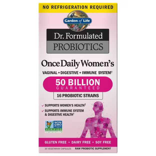 Garden of Life Dr. Formulated Probiotics Once Daily Women's 50 Billion Shelf-Stable 30 Capsules