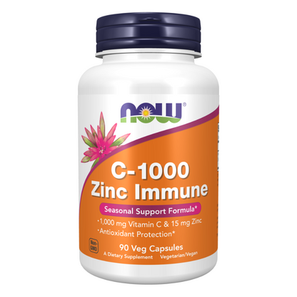 NOW C-1000 Zinc Immune 90 Capsules